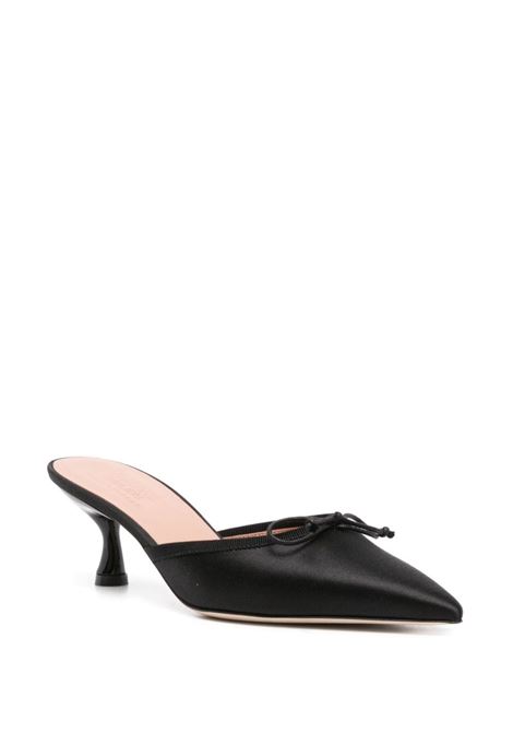 Black bow-detail satin mules Malone Souliers - women MALONE SOULIERS | ROSE452BLK